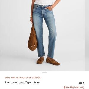 The Low Slung Taper Jean Madewell